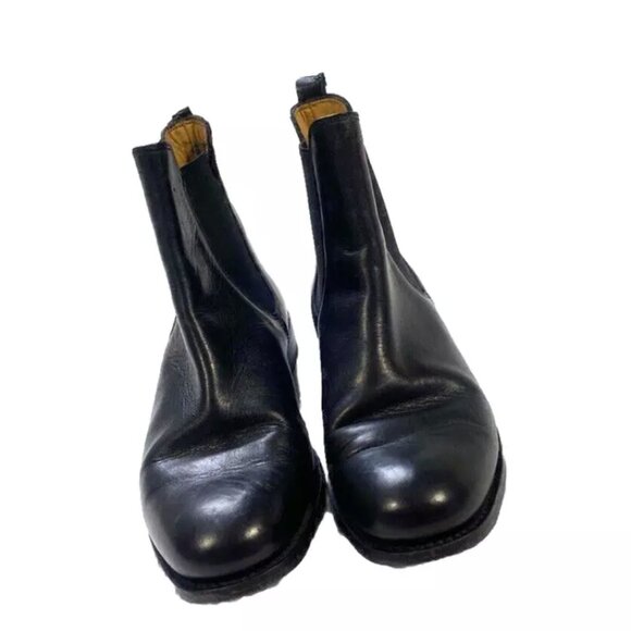 Bowen Womens Chelsea Boots Black Leather US 7.5 UK 6.5 Ankle Booties Spain Luxe - Picture 4 of 13